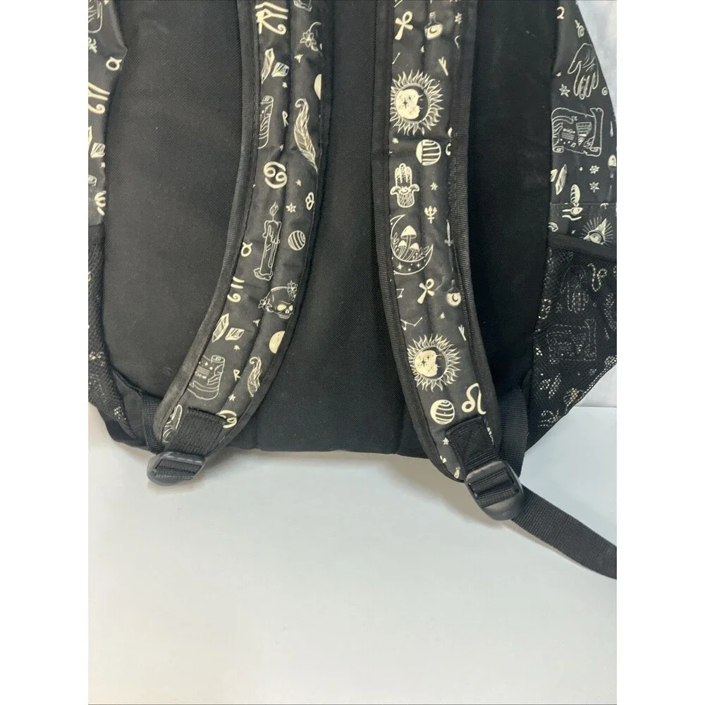 Mushrooms Moons & Crystals Backpack 12”x6”x17”
